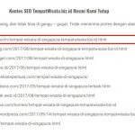Juara 1 Kontes SEO di Tempatwisata.biz.id