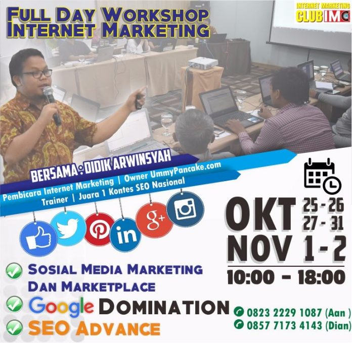 Fullday Workshop Internet Marketing Oktober November 2017 Fullday Workshop Internet Marketing Oktober November 2017