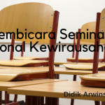 Pembicara Seminar Nasional Kewirausahaan