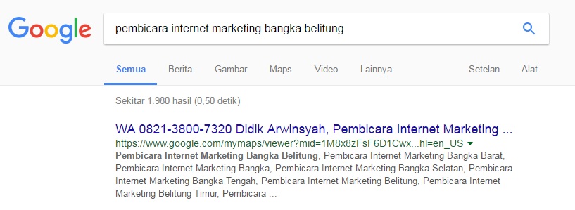 Dengan Internet Marketing Bisa ke Bangka Belitung Ngisi Pelatihan
